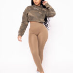 Camo Crop Top by Kaifits.com