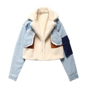 Denim and Faux Fur jacket